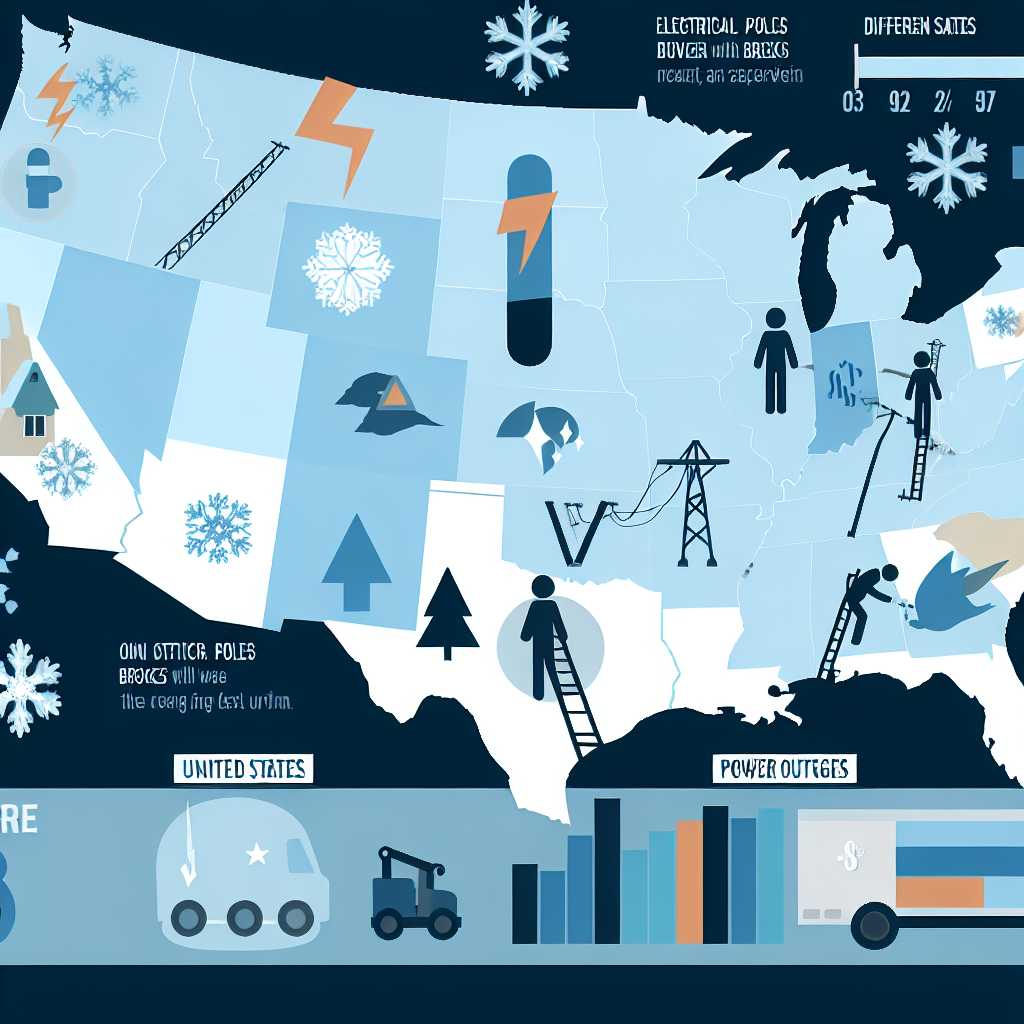 Power outage statistics during winter storms