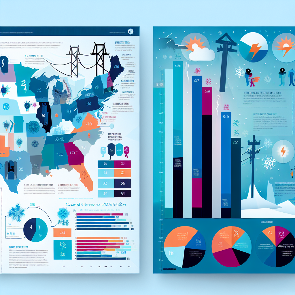 Power outage statistics during winter storms