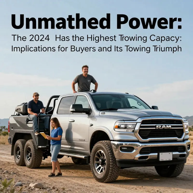 The 2024 Ram 3500 Heavy Duty: leading the industry with a formidable towing capacity.