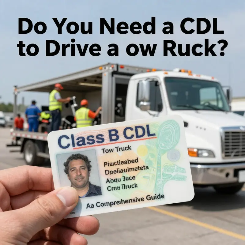 Exploring the basic CDL requirements crucial for operating tow trucks.