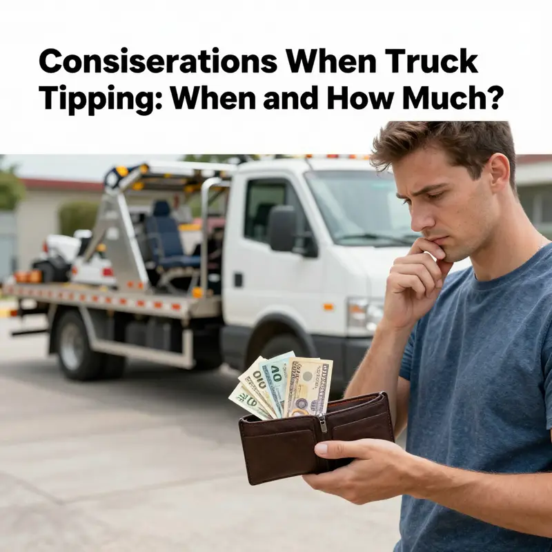 A tow truck driver providing excellent service during an emergency.