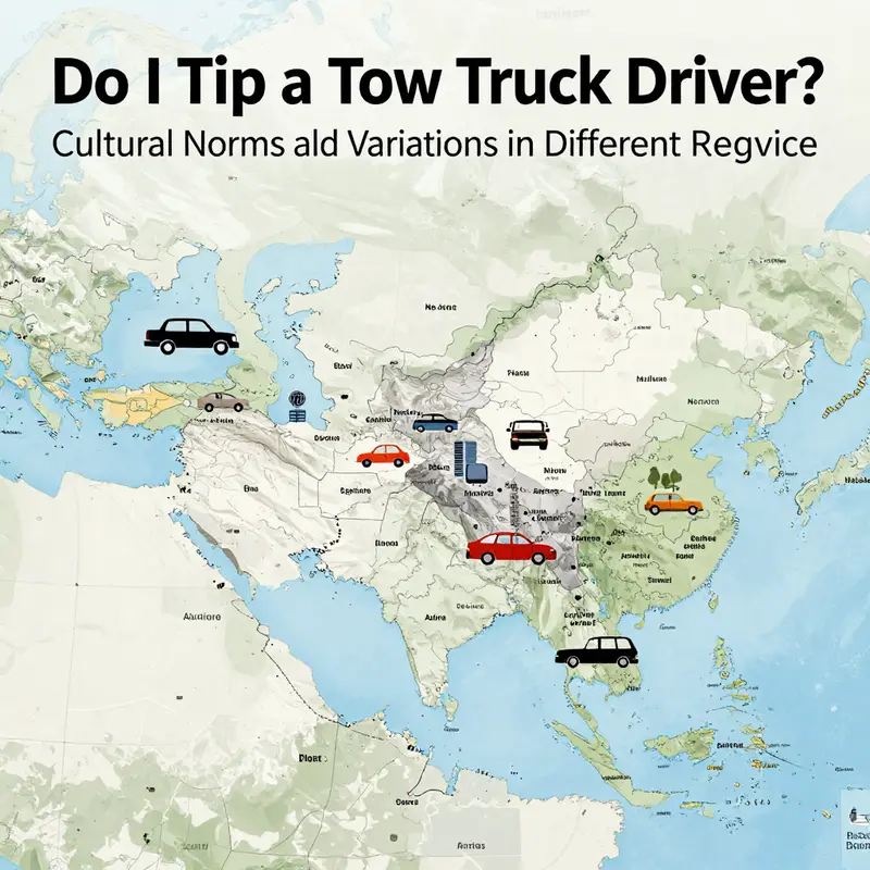 Tow truck driver assisting a distressed vehicle owner.