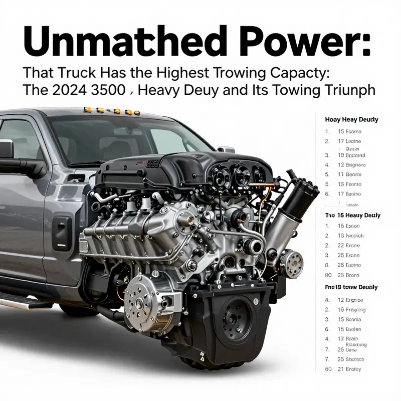 The 2024 Ram 3500 Heavy Duty: leading the industry with a formidable towing capacity.