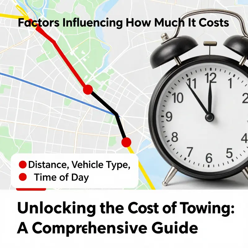 An infographic illustrating the various pricing models for different tow truck types.