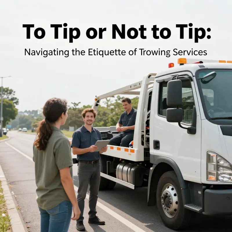 An overview of tipping practices across different service industries, focused on tow truck drivers.