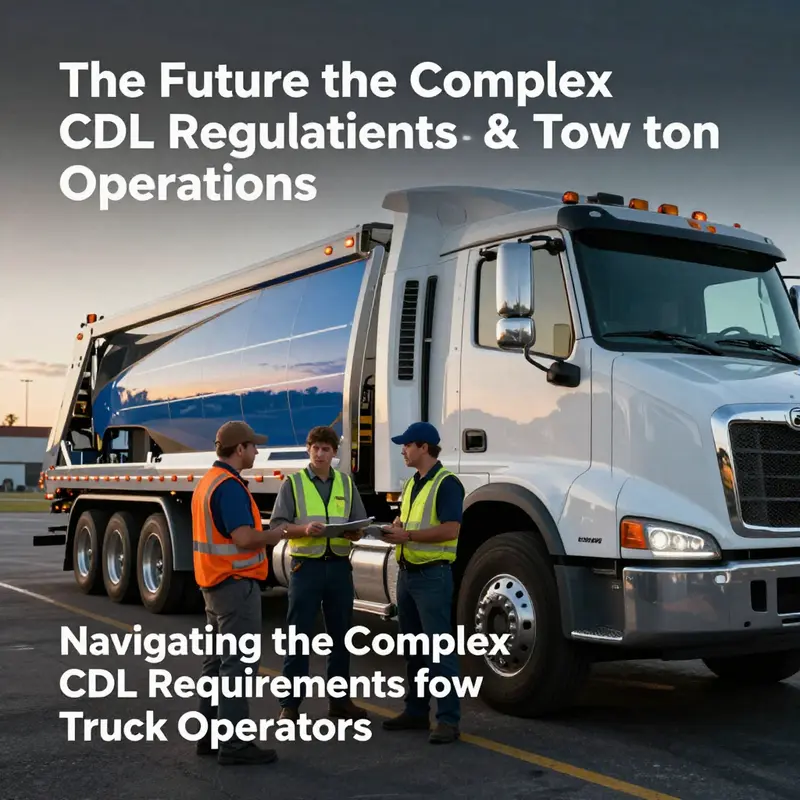 Overview of CDL requirements for tow truck drivers.