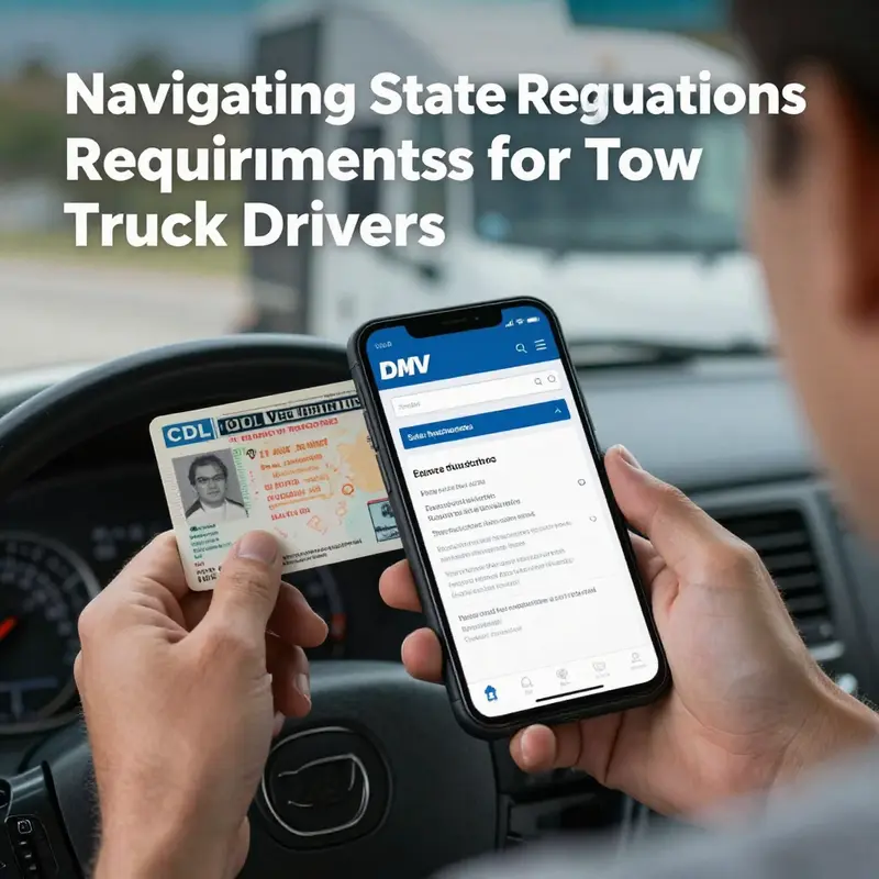 Understanding CDL requirements for operating different types of tow trucks.