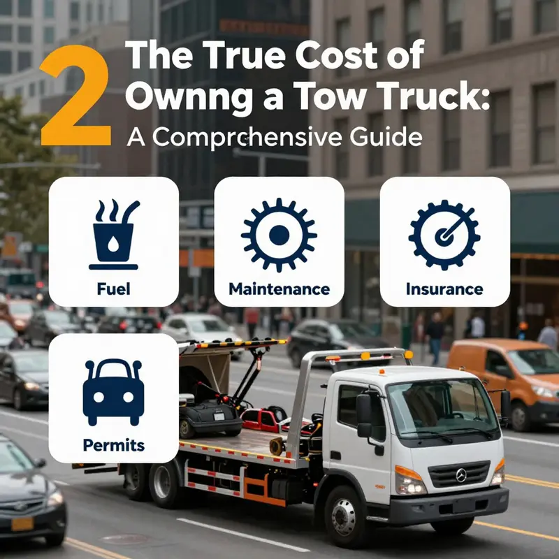 A range of tow trucks, illustrating the different upfront purchase costs and options available for new and used models.