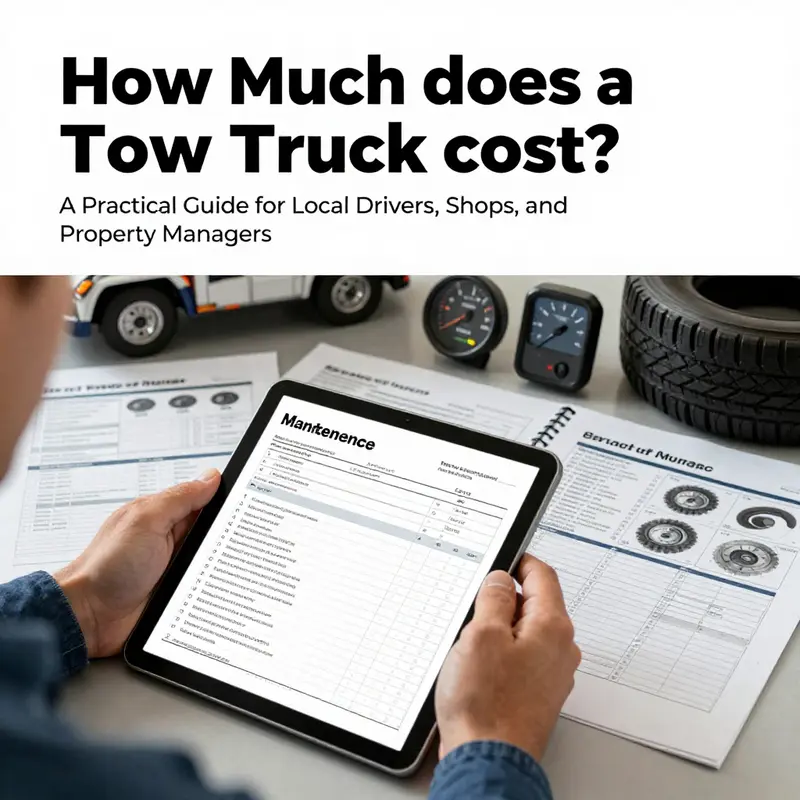 Overview of price drivers and total cost of ownership across tow truck types.