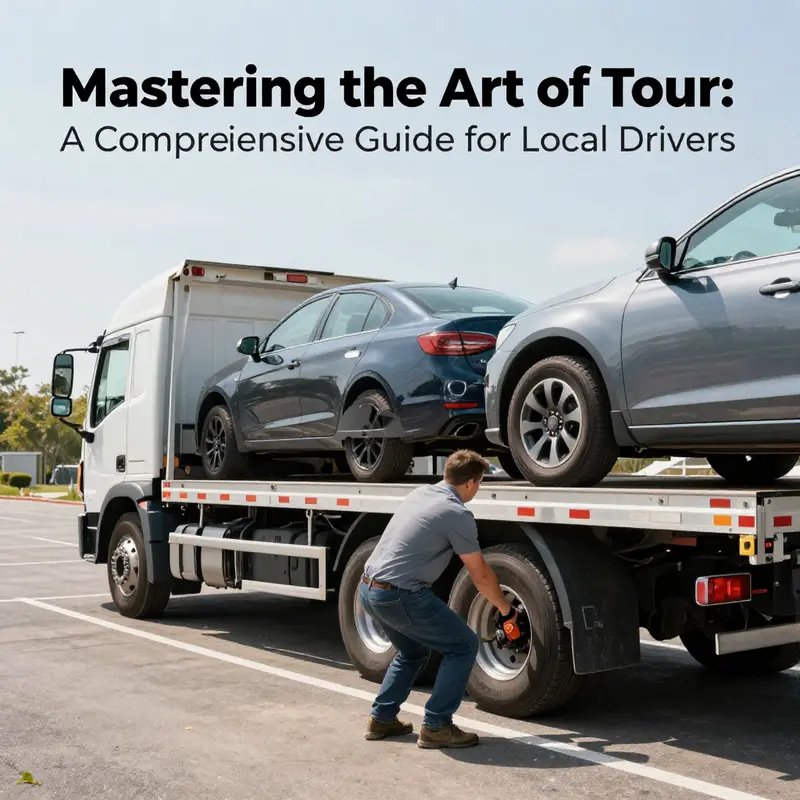 Inspection of vehicle safety before towing, ensuring all systems are functioning correctly.