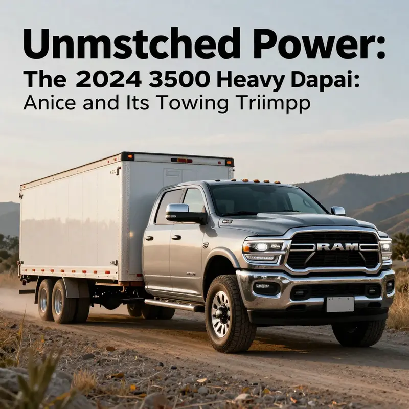 The 2024 Ram 3500 Heavy Duty: leading the industry with a formidable towing capacity.