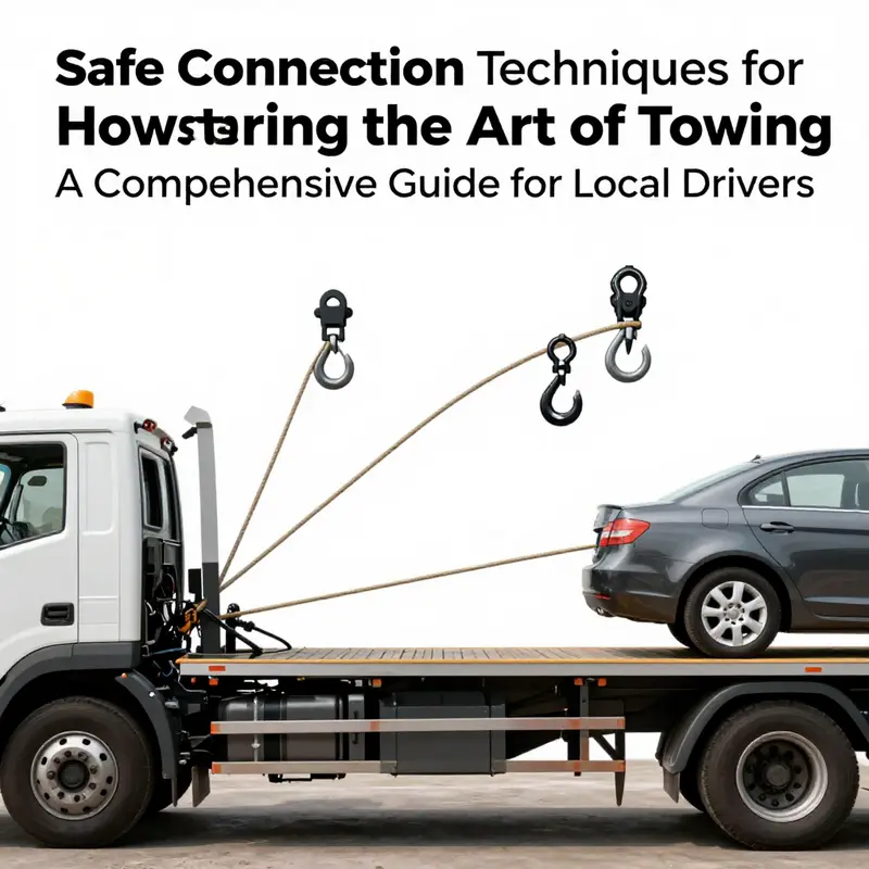 Inspection of vehicle safety before towing, ensuring all systems are functioning correctly.