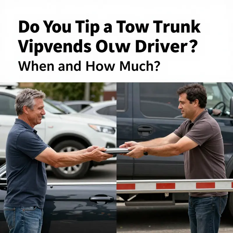 Tow Truck Driver Assisting a Stranded Motorist