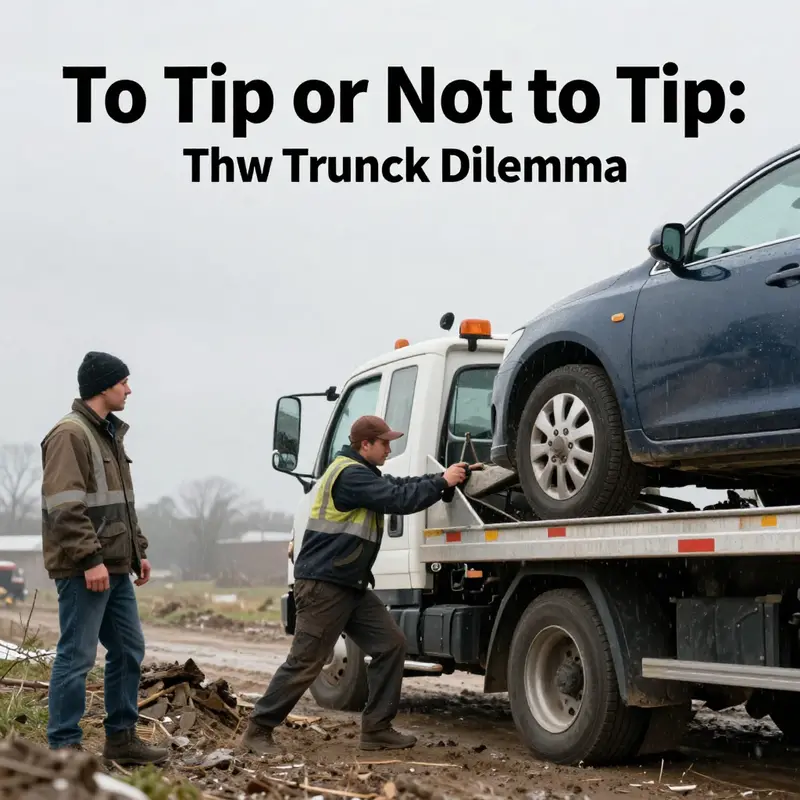 Navigating the uncertainty of whether to tip your tow truck driver.