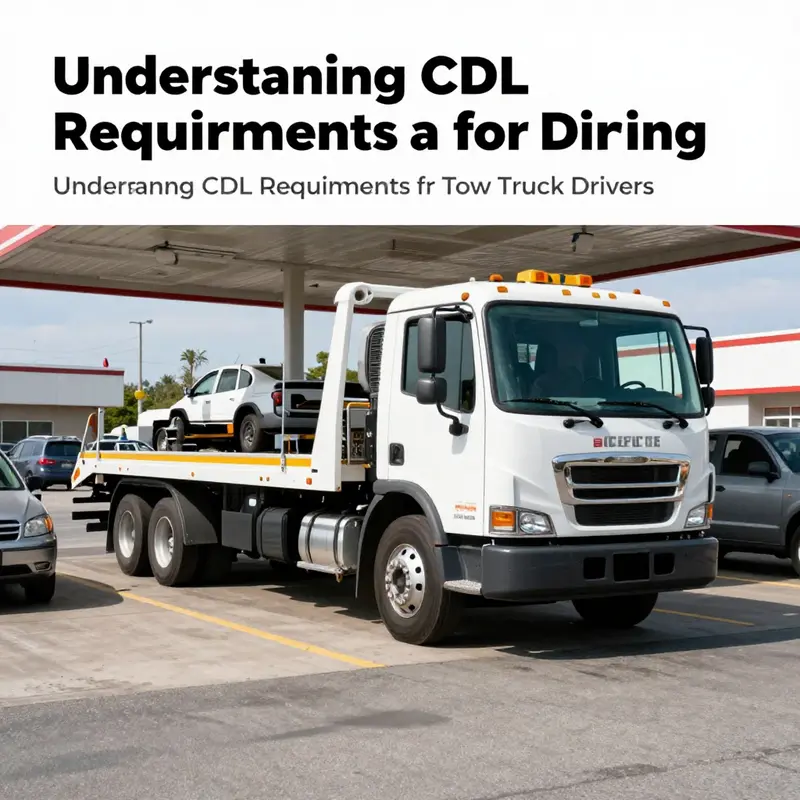 Understanding CDL requirements for operating different types of tow trucks.