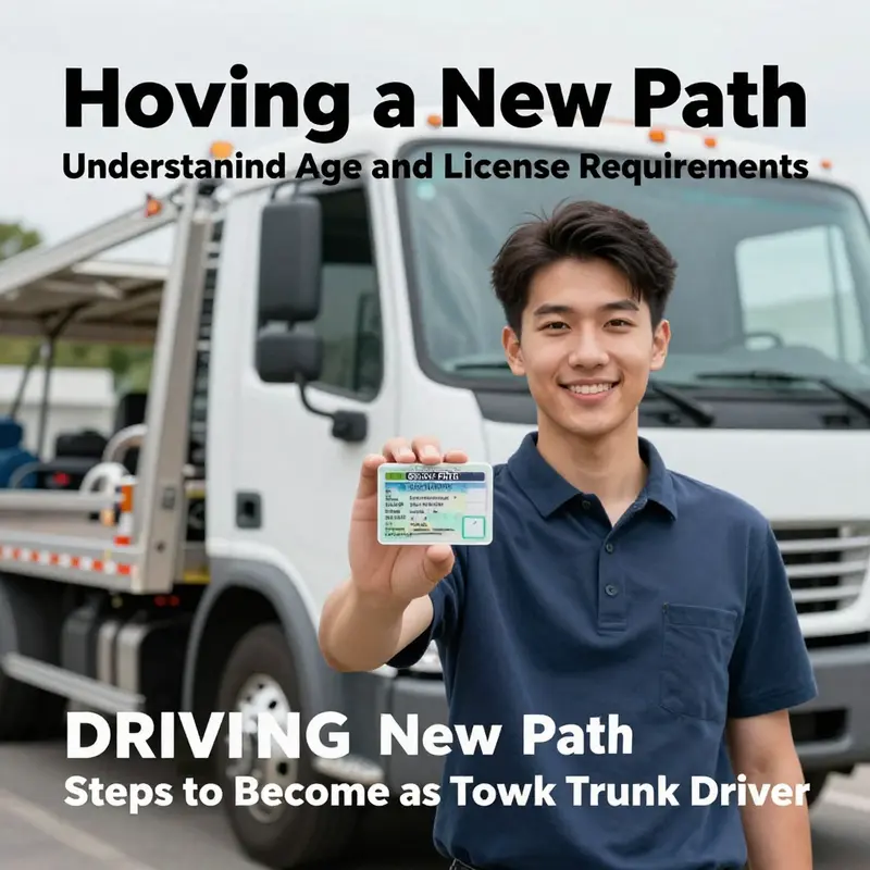 Understanding the critical age and license prerequisites for aspiring tow truck drivers.