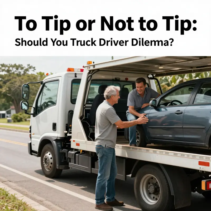 A tow truck driver providing roadside assistance, highlighting the importance of their service.