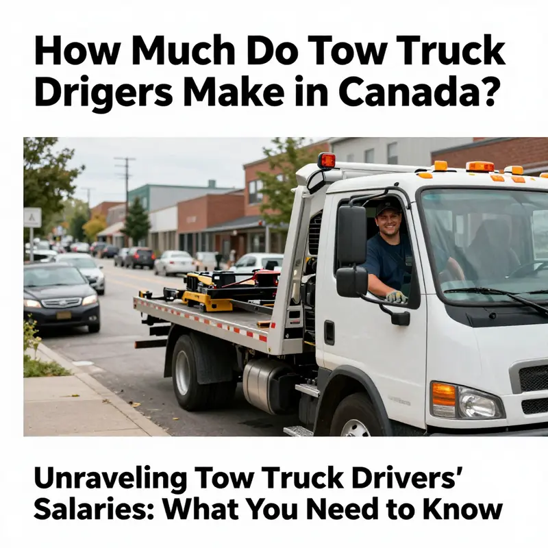 Tow truck drivers in Canada are vital, with varying salaries across different regions.