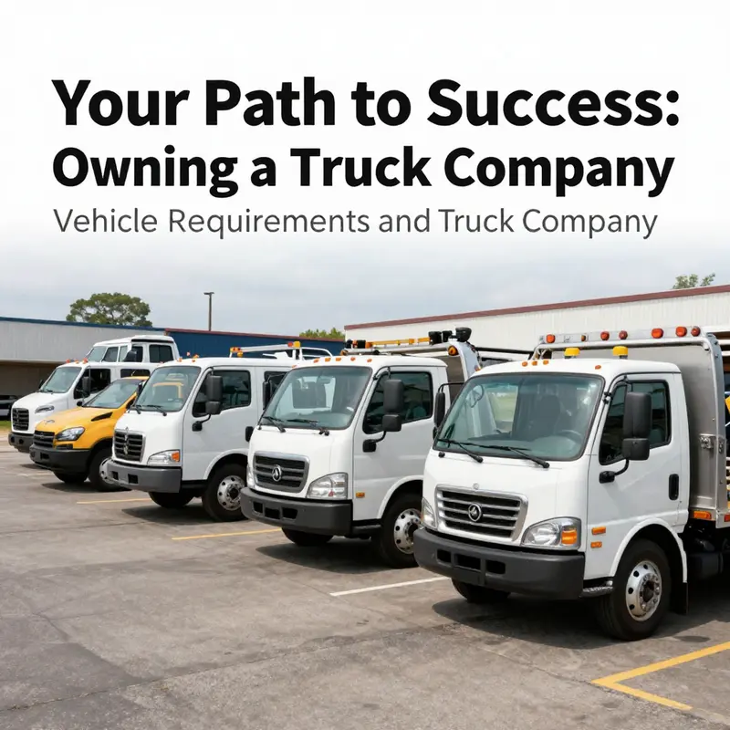 A businessman completing the registration process for a tow truck company.