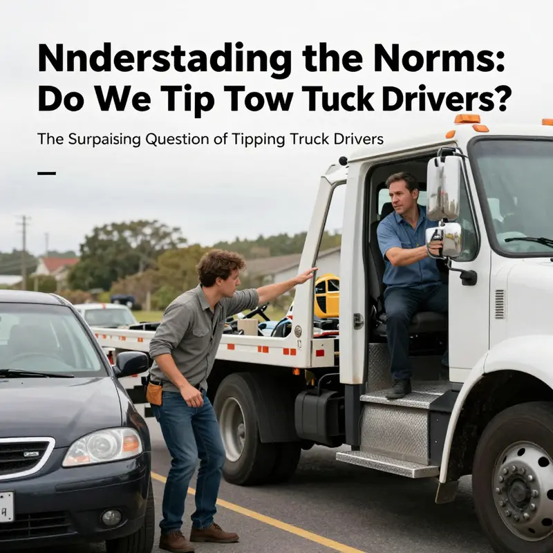 Understanding the norms around tipping tow truck drivers.