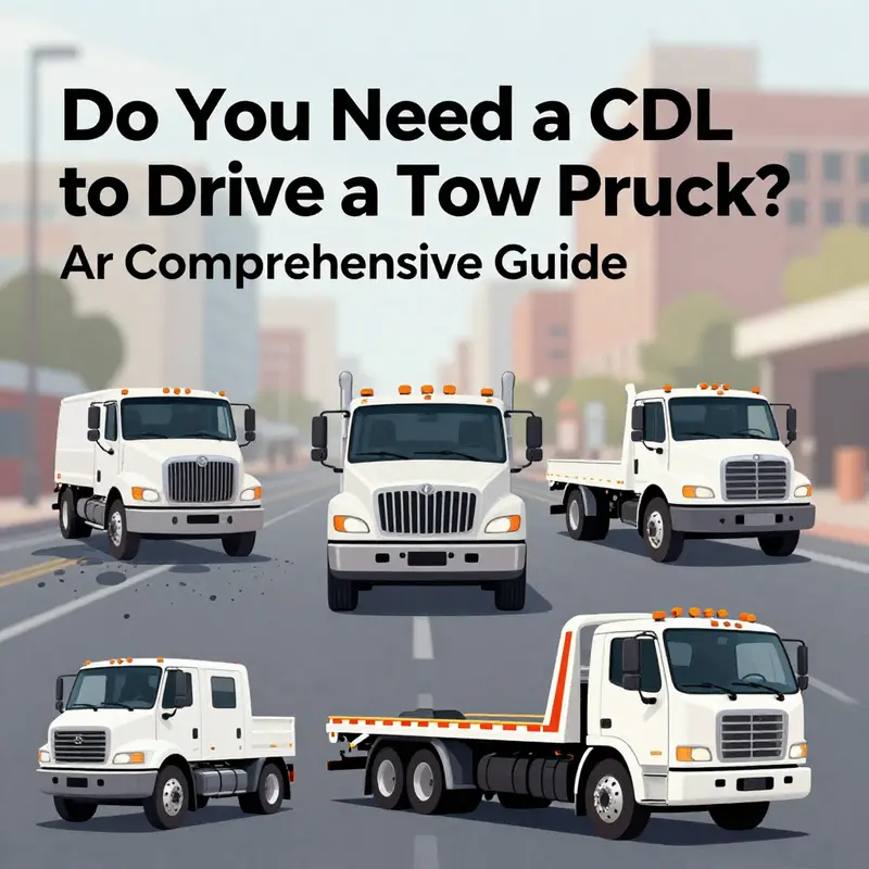 Exploring the basic CDL requirements crucial for operating tow trucks.