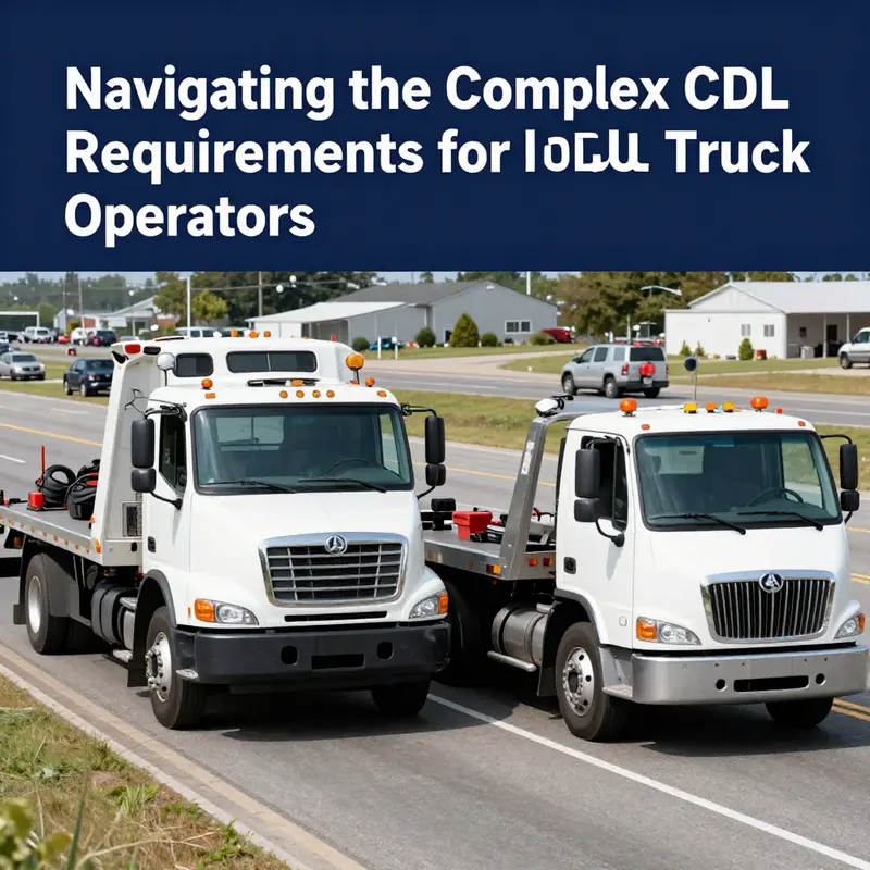 Overview of CDL requirements for tow truck drivers.