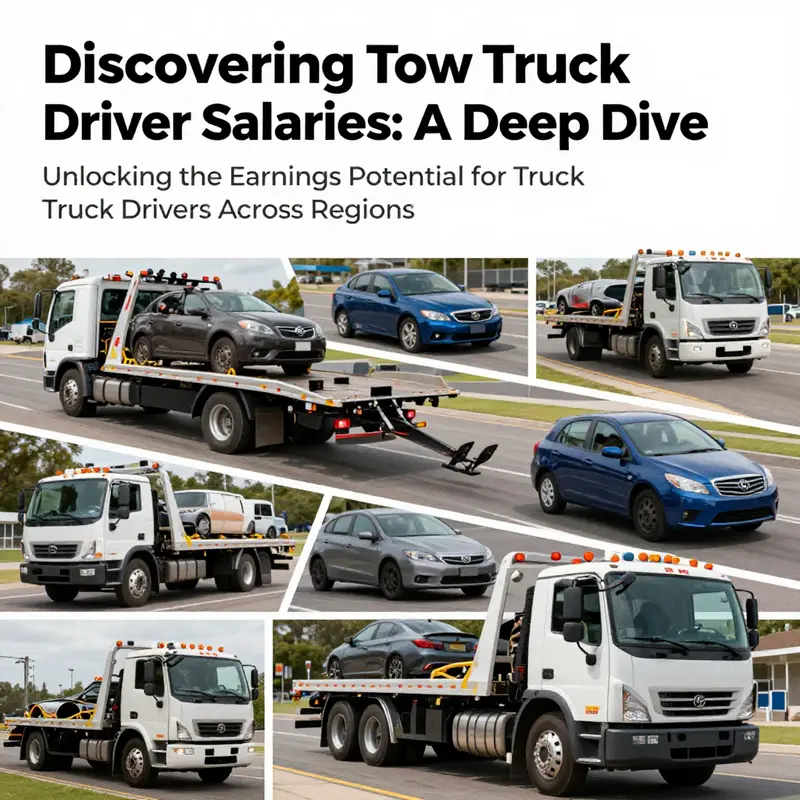 A dynamic collection of tow trucks at work in various urban and rural environments.