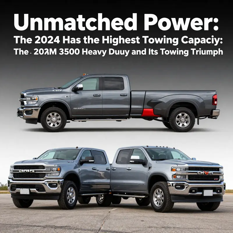 The 2024 Ram 3500 Heavy Duty: leading the industry with a formidable towing capacity.