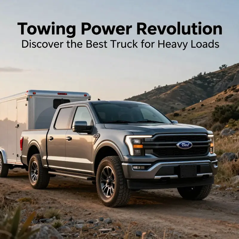 The 2025 Ford F-150 Lightning, the current champion in towing capacity.