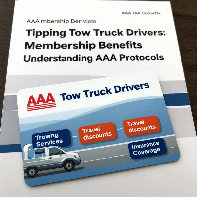 An AAA tow truck driver providing roadside assistance, illustrating the professionalism expected in the service.