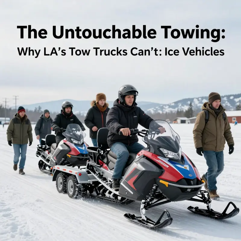 A tow truck operator interpreting legal regulations on towing in Los Angeles.