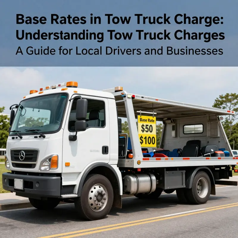 A tow truck ready for service, emphasizing the importance of understanding base rates.