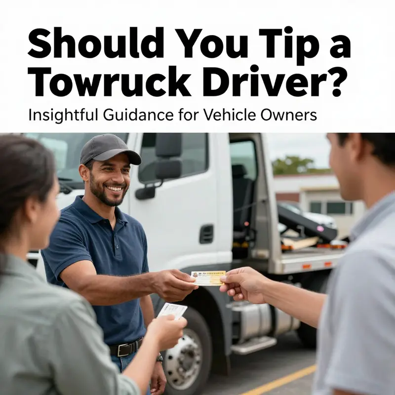 A tow truck driver providing crucial help during adverse conditions, exemplifying exceptional service.