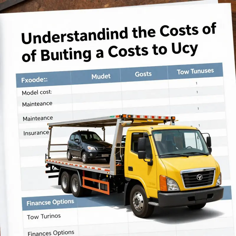 Key factors that influence the price of tow trucks.