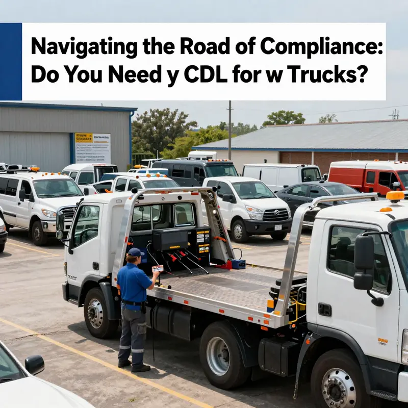 Understanding CDL requirements: Tow trucks must comply with regulations depending on their weight and purpose.
