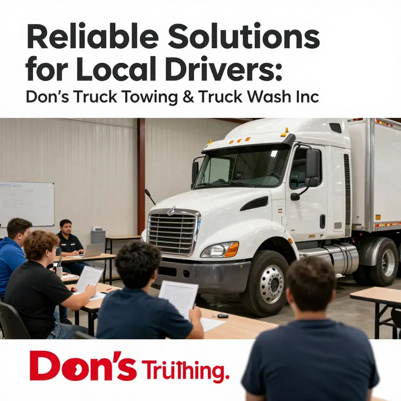 A Don’s Truck Towing vehicle responding to an emergency situation.