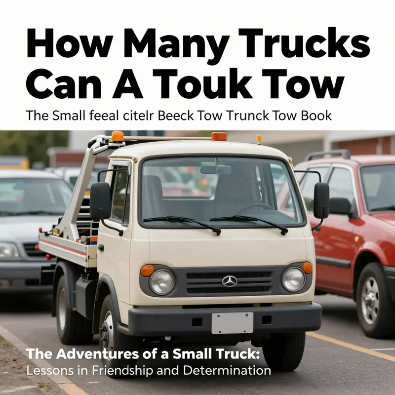 The small tow truck embarks on an imaginative journey through a vibrant landscape.