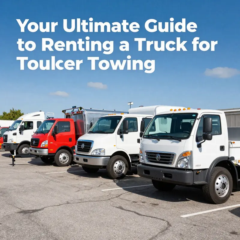 A range of rental trucks available for towing, showcasing appropriate options for varying loads.