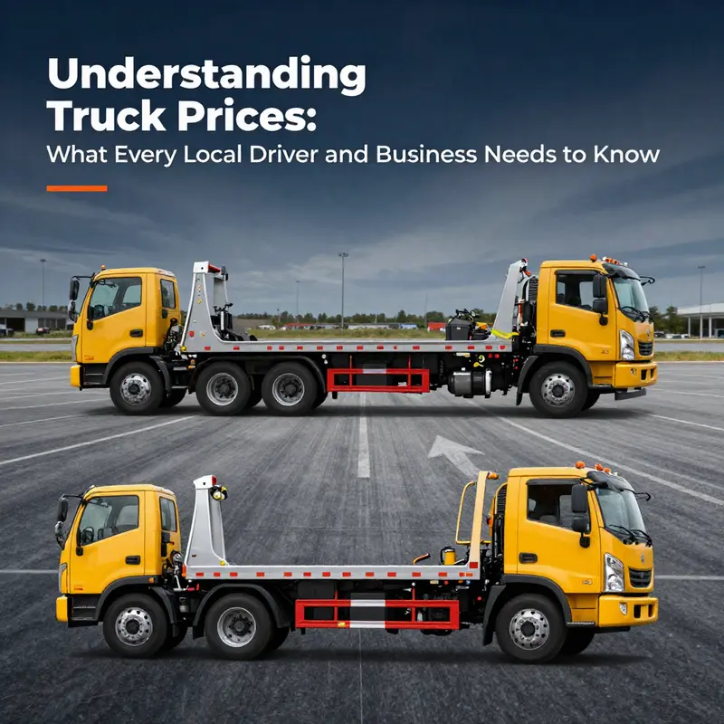 Visual comparison of towing trucks reflecting different price ranges and features.