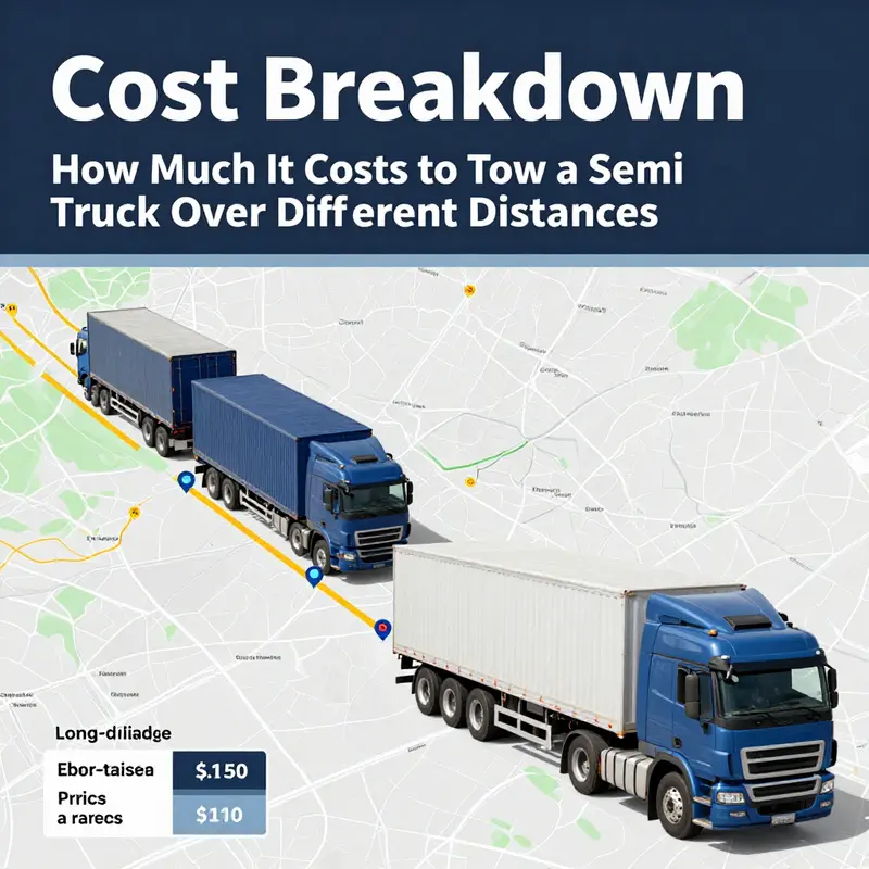 An illustration of various towing scenarios emphasizing the complexities of towing costs.
