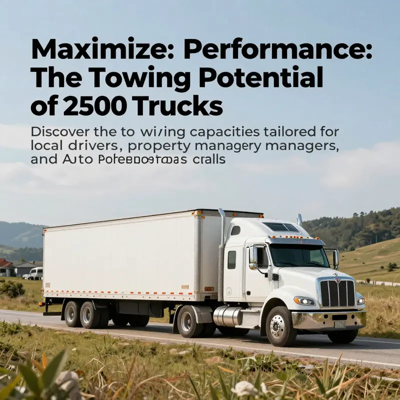 2500 truck towing a large trailer against a backdrop of expansive nature, highlighting towing strength and performance.