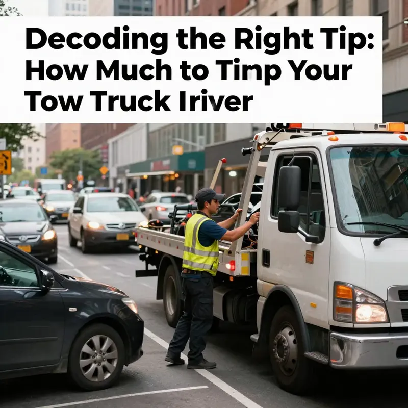 Tow truck driver assisting a motorist on a busy street, representing the essential service in vehicle recovery.