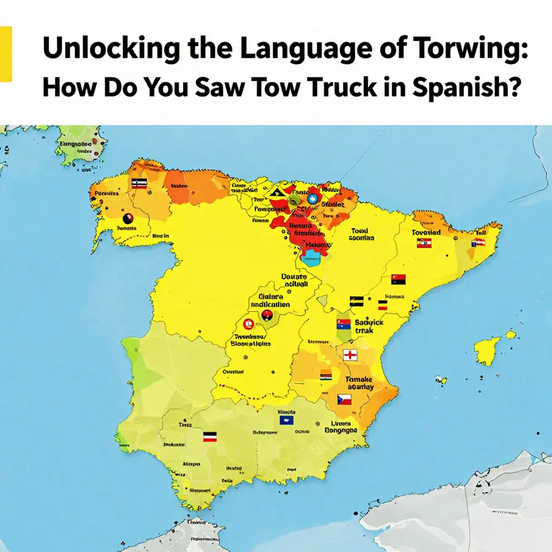 Camión grúa ready to assist on the roadside.