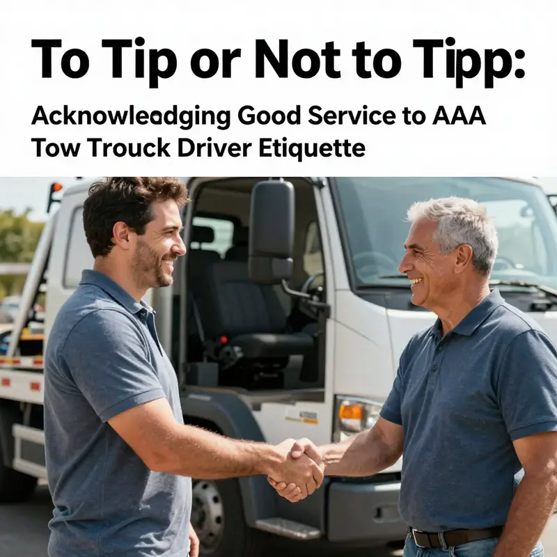 A AAA tow truck driver providing essential service with a focus on safety and professionalism.