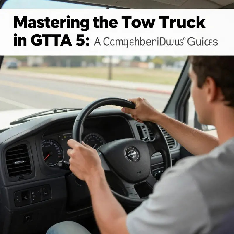 Acquiring a tow truck at Los Santos Customs in GTA 5.