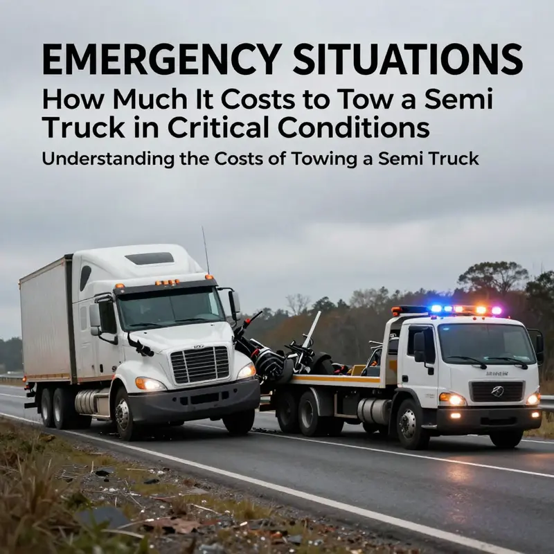 An illustration of various towing scenarios emphasizing the complexities of towing costs.