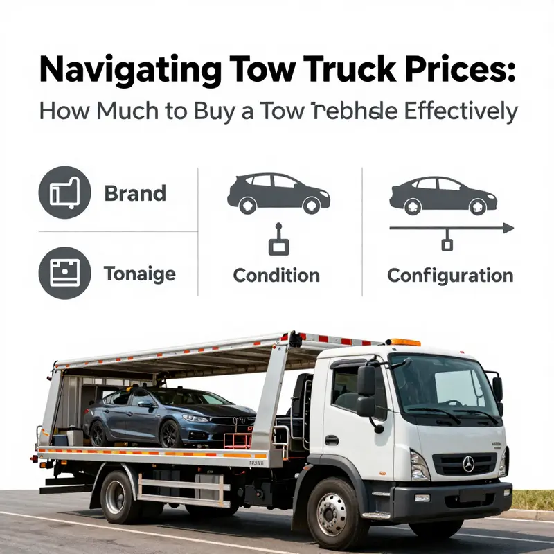 A diverse selection of tow trucks illustrating the price range for potential buyers.