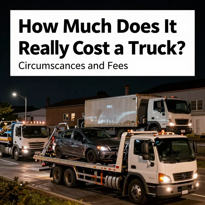 A detailed breakdown of towing costs related to different truck types.