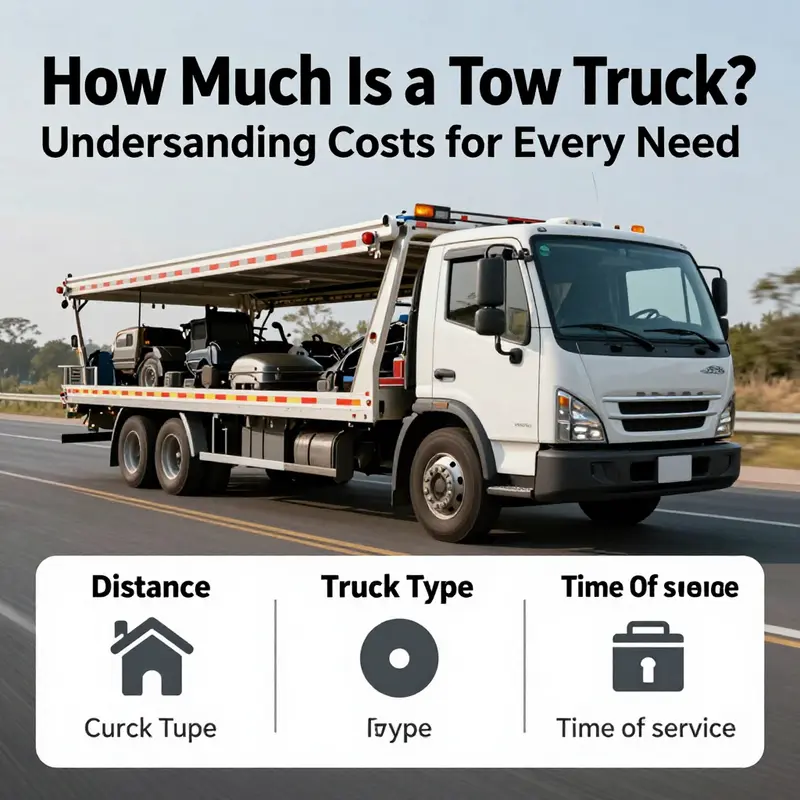 A lineup of diverse tow trucks, representing the range of options and pricing available in 2026.