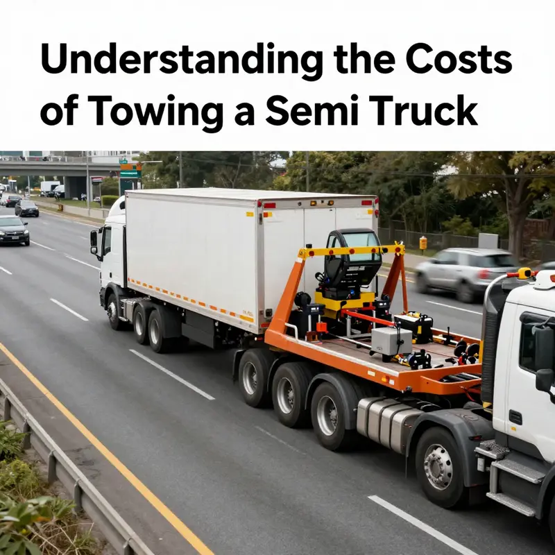 An illustration of various towing scenarios emphasizing the complexities of towing costs.